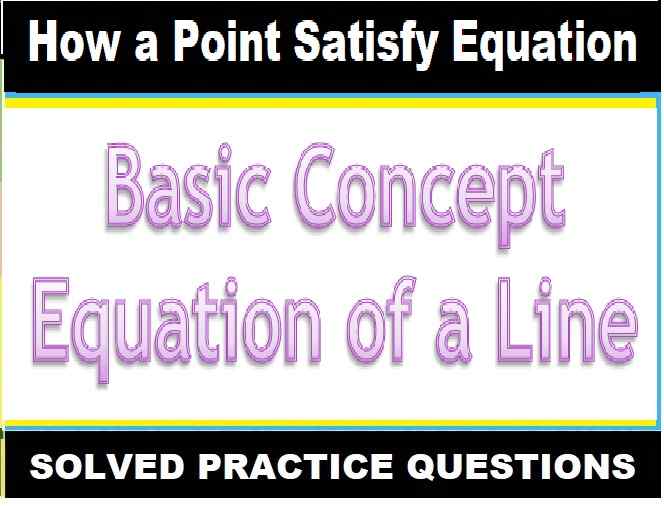 Equation of a Line Exe-14A Class-10 Concise ICSE Maths Solution