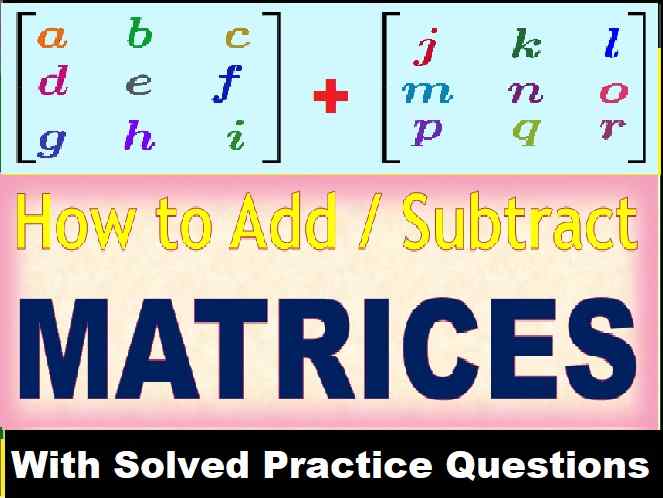 Matrices Exe- 9A Concise Class-10 ICSE Maths Selina Solution Ch-9