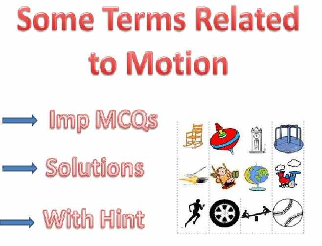 Motion in One Dimension Class-9 Exe-2A MCQs Concise Physics ICSE Selina Solutions