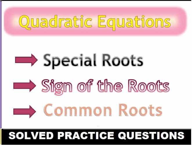 Quadratic Equations Class 11 OP Malhotra Exe-10D ISC Maths Solutions