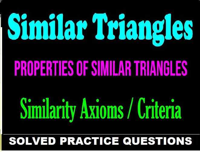 Similarity Exercise Exe-15A Class-10 Concise ICSE Maths Solution