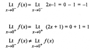 Que-5: (a) Find all points of discontinuity of f where f is defined by f(x) ={2x+36,if x≤2 {2x-3,if x>2. (b) Discuss the discontinuity of the function f(x) at x = 0 ,if f(x)={2x-1,if x<0 {2x+1,if x≥0. (c) Is the function defined by f(x) ={x+5,if x≤1 {x-5,if x>1 , a continuos function? (d) Show that f(x) ={5x-4, when 0<x≤1 {4x³-3x, when 1<x<2,is continuos at x=1.