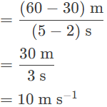 (ii) The velocity between point A and C is: 
