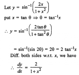 Que-10: sin-1((2x)/(1+x²))