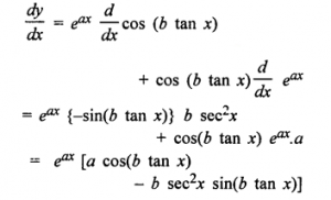 Que-3: (i) x e-x (ii) ex cot x (iii) eax bx (iv) (ex)/x (v) (ex)/(1+sinx) (vi) x ex² (vii)ex sinx (viii) eax cos (bx + c) (ix) x² ex sin x (x) sin (ex log x) (xi) eax cos (b tan x) (xii) (ex²) log 10 (2x)