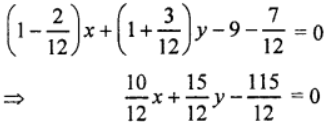Que-7: Find the equation of the line through the intersection of y + x = 0 and 2x – 3y + 7 = 0, and perpendicular to the line 2y – 3x – 5 = 0.