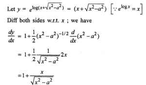 Que-5: elog(x+√(x²-a²))
