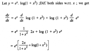 Que-10: ex log(1 + x²)