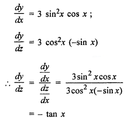 Que-3: sin³ x w.r.t. cos³x