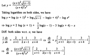 Que-3: (x+1)²√(x-1)/(x+4)³) ex