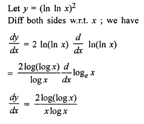 Que-19: (ln ln x)²