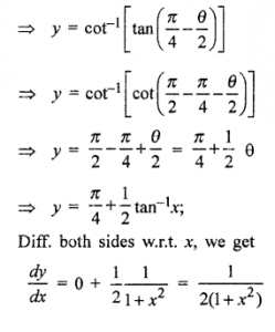 Que-25: (i) tan-1 (√(1+x²) + x) (ii) cot-1 (√(1+x²) - x)