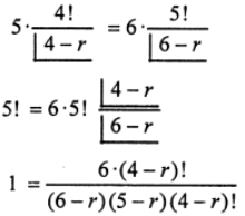 Que-10: Find r if 5P (4, r) = 6P (5, r – 1), r ≥ 1.