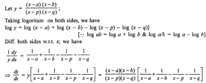 Que-5: (x-a)(x-b)/(x-p)(x-q)