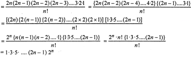 Que-19: Prove that 2n!/n! = 1 . 3. 5 … (2n – 1) 2n.