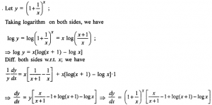 Que-15: (1+1/x)x