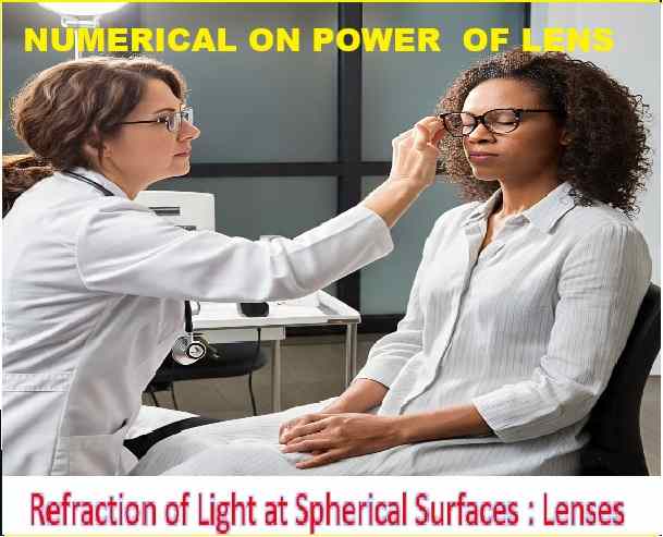 Power of the Lens Numerical Class-12 Nootan ISC Physics Solution Ch-16