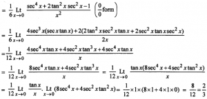 Que-15: lim(x→0)(1/x² - cot² x)