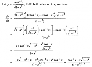 Que-13: x cos-1(x)/√1-x²