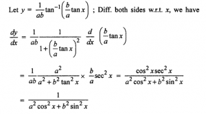 Que-12: 1/ab tan-1(b/a tan x)