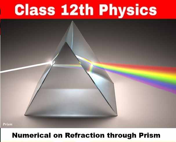 Refraction through Prism Numerical Class-12 Nootan ISC Physics Solution Ch-17