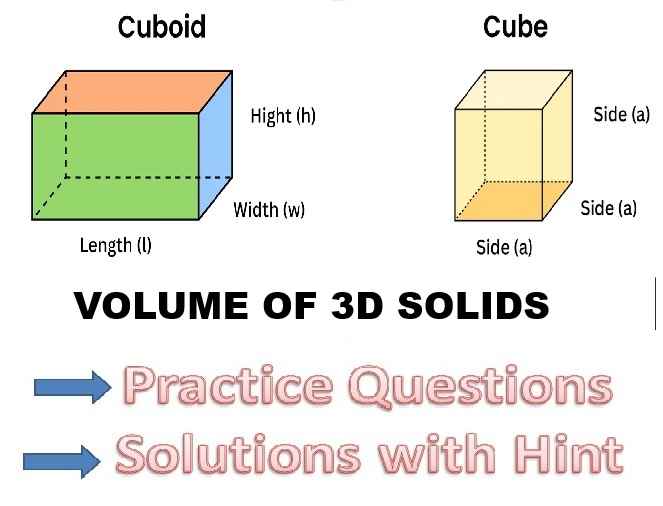Surface Area and Volume of 3D Solids Class 9 OP Malhotra Exe-18B ICSE Maths Solutions