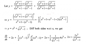 Que-14:√x²+1 + √x²-1 / √x²+1 - √x²-1