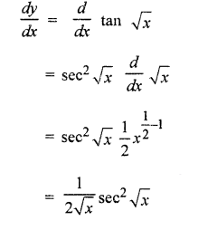 Que-17:(i) sin x³ (ii) cos3x (iii) tan √x