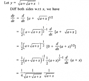 Que-21:√a+√a+x
