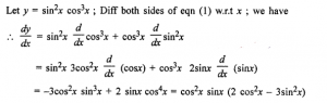 Que-6:Sin²x Cos³x