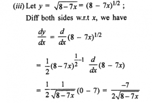 Que-2:(i) (2x + 3)5 (ii) (1 – x)4 (iii)√8-7x (iv) (3x² + 5)9