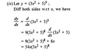 Que-2:(i) (2x + 3)5 (ii) (1 – x)4 (iii)√8-7x (iv) (3x² + 5)9