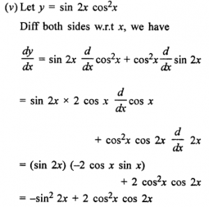 Que-5: (i) x³/3x-2 (ii)x/sinx (iii) 1+cosx/1-cosx (iv) x²-√(1+x) (v) sin 2x cos² x (vi) tan4 7x (vii) 1/sinx + cosx (viii) 1+cosx/x