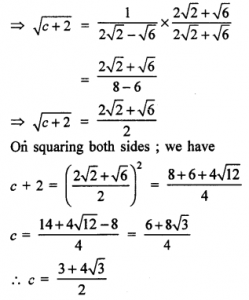 Que-9: (i) Find c so that f'(c) = f(6) - f(4)/6-4 , where f(x) = √(x+2) and c ∈ (4, 6). (ii) Given f(x) = x3/2 , find the value of c ∈ (0,1) such that f'(c) = f(1) - f(0)/1-0.