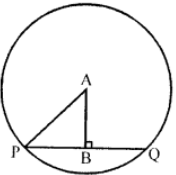 Point A(5, 1) is the centre of a circle with radius 13 units. AB is perpendicular to the chord PQ. B is (2, -3). Calculate the length of (i) AB (ii) PB (iii) PQ. 