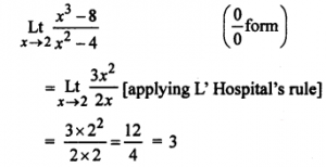 Que-1: lim(x→2)(x³-8/x²-4)
