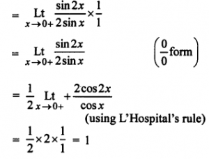 Que-27: lim(x→0+)(logsin 2x(sin x))