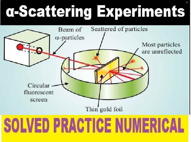 α-Scattering Experiments Numerical Class-12 Nootan ISC Physics Solution