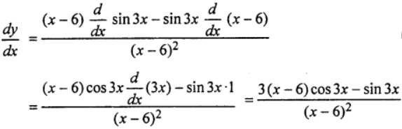 Que-15: sin3x/(x−6)