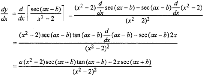 Que-18: {sec(ax−b)}/(x²−2)