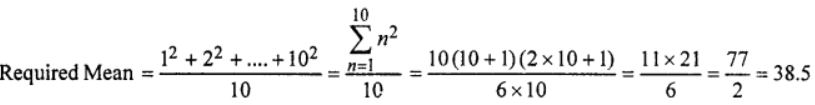 (vi) Squares of first 10 natural numbers are ; 12, 22, 32,…, 102 