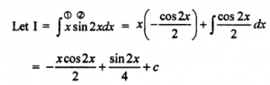 Que-1: ∫x sin2x dx