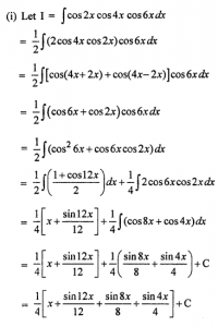 Que-5: (i) cos2x . cos4x . cos6x (ii) sin x . sin2x . sin3x (iii) cos²x-sin²x/√1+cos4x (iv) cos4 xsin4x (v) 7 cos³x + 8 sin³x / 3sin²x cos²x