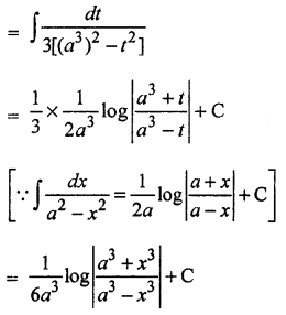 Que-6: (i) ∫x/x4−a4 dx (ii) ∫x²/a6−x6 dx (iii) ∫x/1−x4 dx