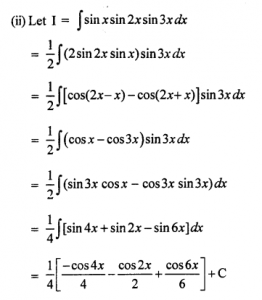 Que-5: (i) cos2x . cos4x . cos6x (ii) sin x . sin2x . sin3x (iii) cos²x-sin²x/√1+cos4x (iv) cos4 xsin4x (v) 7 cos³x + 8 sin³x / 3sin²x cos²x