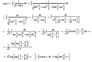 Que-14: Evaluate ∫dx/√1-sinx