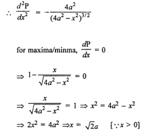 Que-11: (i) Find the largest possible area of a right angled triangle whose hypotenuse is 5 cm long. (ii) Show that of all right triangles inscribed in a circle, the triangle with maximum perimeter is isosceles. (iii) AB is a diameter of a circle and C is any point on the circle. Show that the area of △ABC is maximum, when it is isosceles.