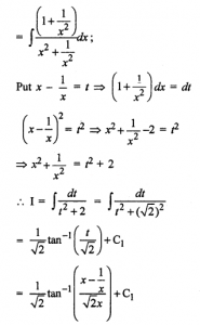 Que-8: (i) ∫x²/x4+1 dx (ii)∫dx/x4+1 (iii) ∫dx/x4+16 (iv) ∫x²/x4+16 dx (v) ∫(x²+1)/x4+7x²+1 dx (vi) ∫x²+4/x4+16 dx