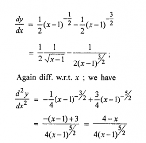 Que-1: (i) x² (ii) ax (iii) ax³ + bx² + cx + d (iv) log x (v) 1/√x (vi) x/√x-1 (vii) sin-1 x