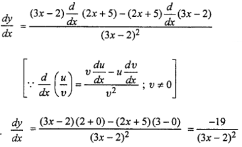 Que-5: y = (2x+5)/(3x-2)
